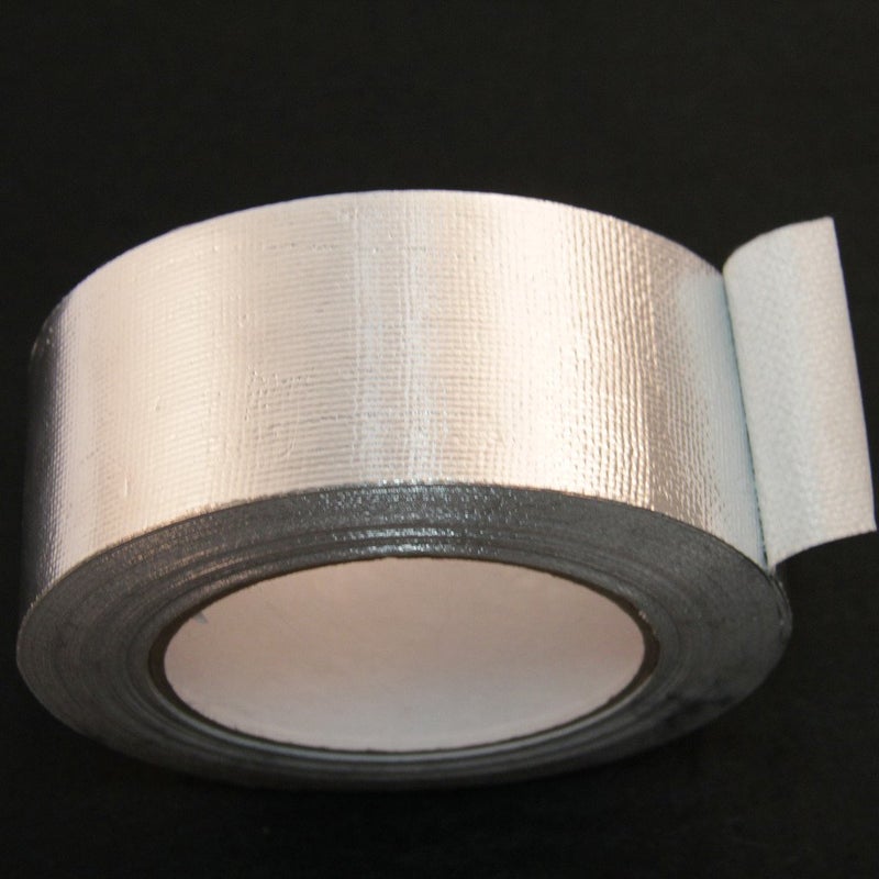 HiwowSport Fiberglass Aluminized Foil Heat Shield Thermal Barrier Adhesive Backed Heat Reflective Tape 2" x 82' Roll Silver - Image 5